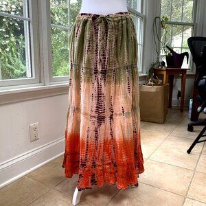 Boho Gypsy Hippie Tiered Maxi Skirt